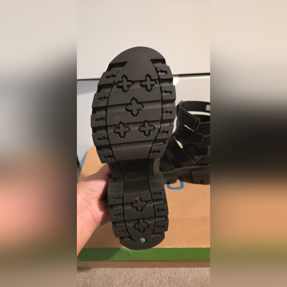 Black Strappy Sandals - Picture 3 of 3